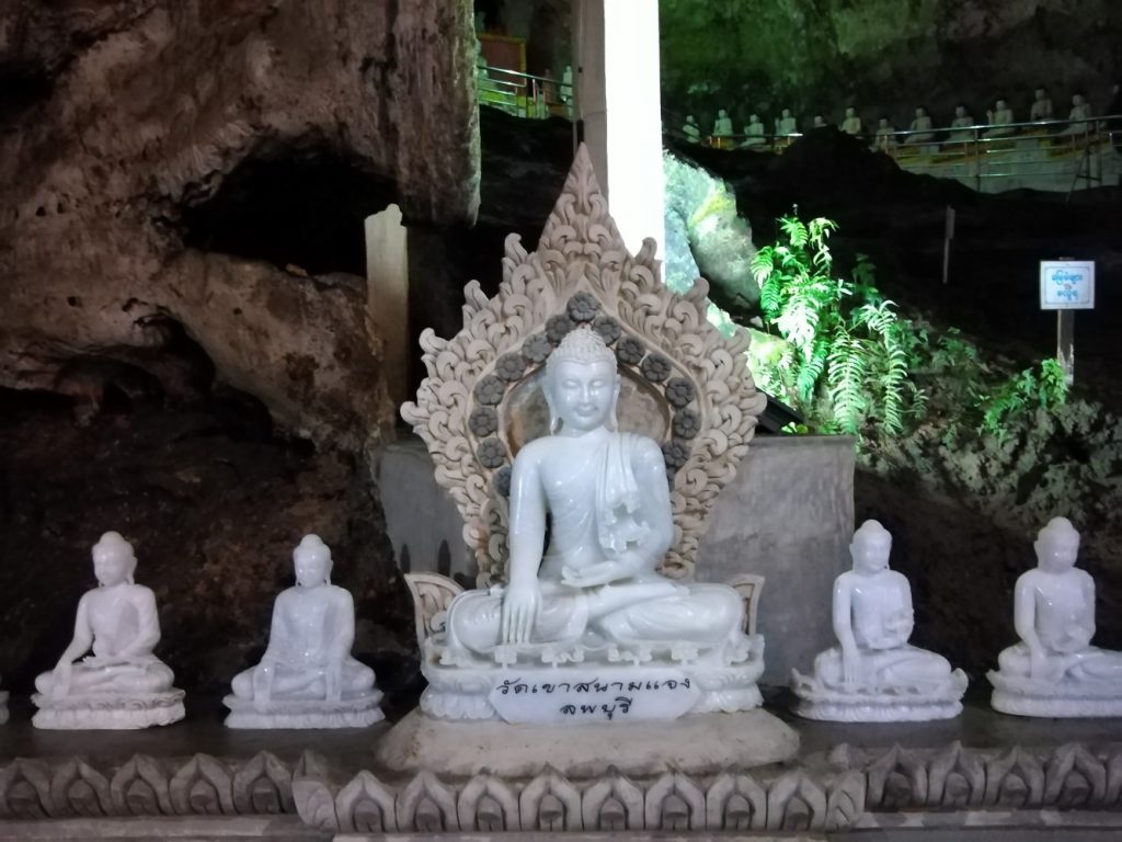 White Jadeite Jade Buddha statues Pindaya Cave Myanmar